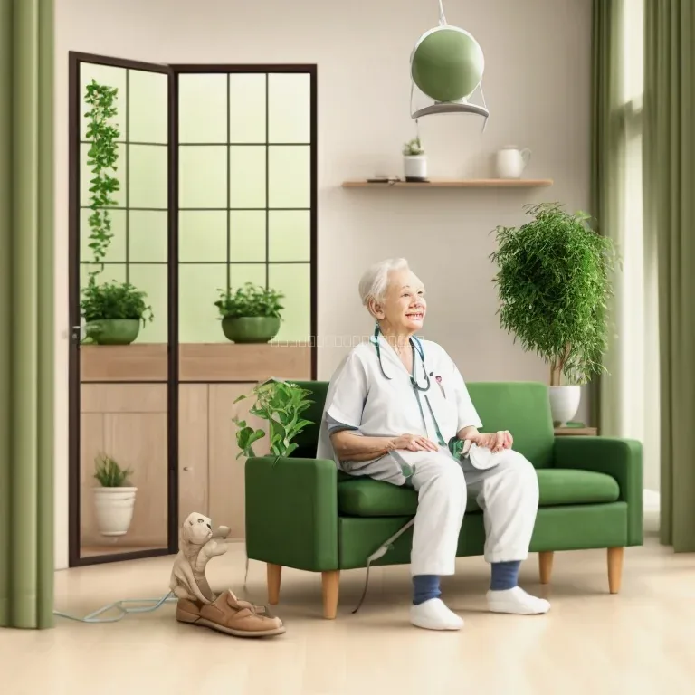 Eingangsbereich VitalHubNest mit Blumen und Sitzgelegenheiten